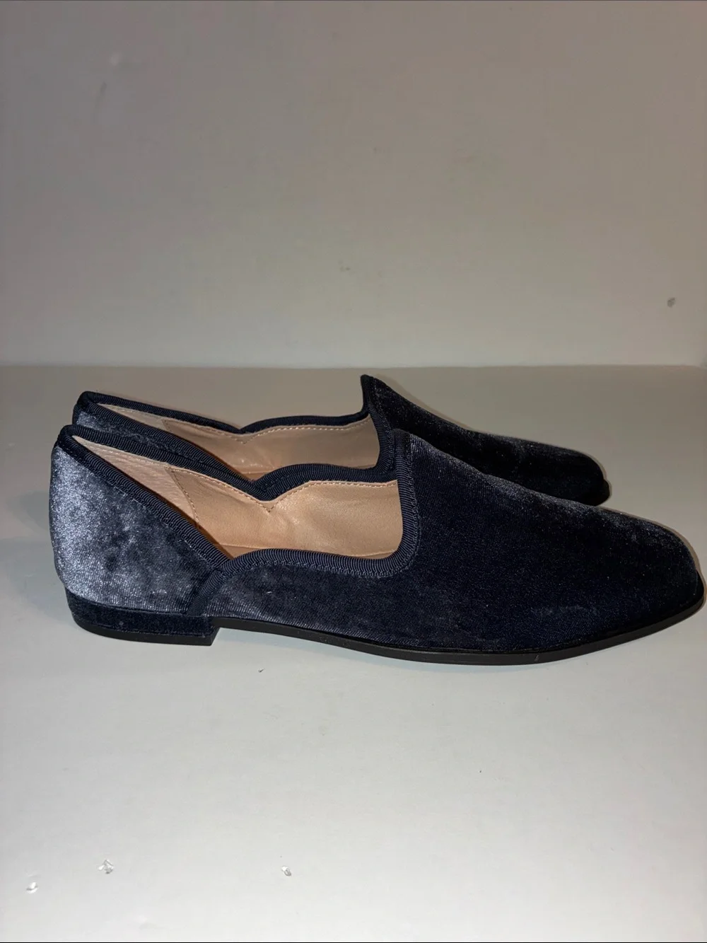 Chelsea & Violet, Women’s 8,  Blue Velvet Slip-On Loafers